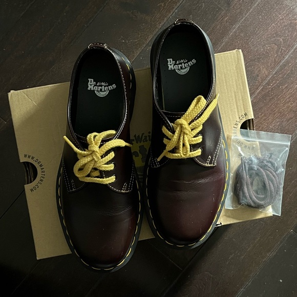 Dr. Martens 1461 in Atlas Leather Oxblood UK5 USW7 Fit like 8 - Picture 1 of 6